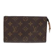 Pre-owned Canvas clutches Louis Vuitton Vintage , Brown , Dames