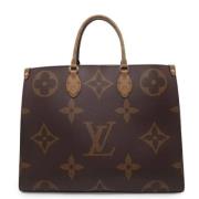 Pre-owned Canvas louis-vuitton-bags Louis Vuitton Vintage , Brown , Da...