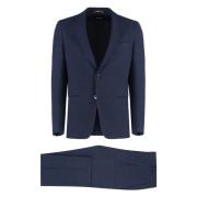 Wollen Pak met Reverskraag Hugo Boss , Blue , Heren