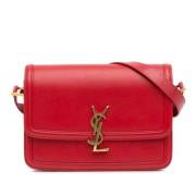 Pre-owned Leather shoulder-bags Yves Saint Laurent Vintage , Red , Dam...