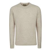 Kasjmier Crew Neck Sweater Roberto Collina , Beige , Heren