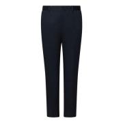 Navy Blauwe Broek met Knoopsluiting Dolce & Gabbana , Blue , Heren