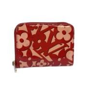 Pre-owned Leather wallets Louis Vuitton Vintage , Red , Dames