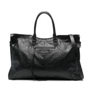 Le City Travel Bag Balenciaga , Black , Heren