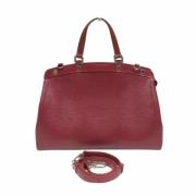 Pre-owned Leather handbags Louis Vuitton Vintage , Red , Dames