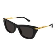 Bv1369S 001 Sunglasses Bottega Veneta , Black , Dames