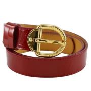 Pre-owned Leather belts Louis Vuitton Vintage , Red , Dames