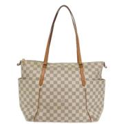 Pre-owned Canvas louis-vuitton-bags Louis Vuitton Vintage , Gray , Dam...