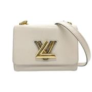 Pre-owned Leather shoulder-bags Louis Vuitton Vintage , White , Dames