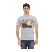 Casual Ronde Hals Korte Mouw T-Shirt Trussardi , Gray , Heren