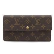 Pre-owned Canvas wallets Louis Vuitton Vintage , Brown , Dames