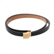 Pre-owned Leather belts Louis Vuitton Vintage , Black , Unisex