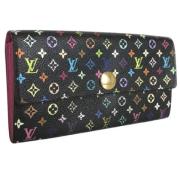 Pre-owned Canvas wallets Louis Vuitton Vintage , Black , Dames