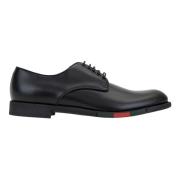 Leren Veterschoenen Gucci , Black , Heren