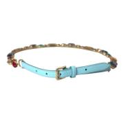 Kristallen Ketting Taille Riem Dolce & Gabbana , Blue , Dames