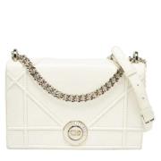 Pre-owned Fabric dior-bags Dior Vintage , White , Dames