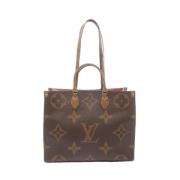 Pre-owned Canvas handbags Louis Vuitton Vintage , Beige , Dames