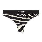 Witte Optische Zebra Print Leggings Tom Ford , White , Dames