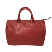 Pre-owned Leather louis-vuitton-bags Louis Vuitton Vintage , Red , Dam...