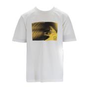 Grafische Print Katoenen T-shirt C.p. Company , White , Heren