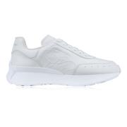 Leren Vetersneakers Alexander McQueen , White , Heren