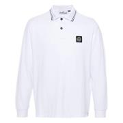 Klassieke Polo Shirt in Diverse Kleuren Stone Island , White , Heren