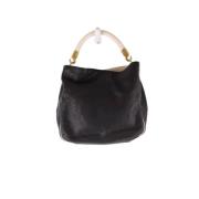 Pre-owned Leather handbags Yves Saint Laurent Vintage , Black , Dames