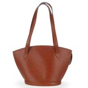 Pre-owned Leather totes Louis Vuitton Vintage , Brown , Dames