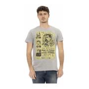 Casual Ronde Hals Korte Mouw T-Shirt Trussardi , Gray , Heren