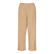 Wide Trousers Kaffe , Beige , Dames