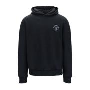 Stijlvolle hoodie met borduursel F**k , Black , Dames