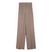 Regular Fit Zomerbroek Max Mara , Beige , Dames