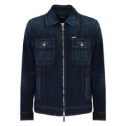 Denimjassen met metalen knopen Dsquared2 , Blue , Heren