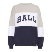 Sportieve Sweatshirt met Slimme Borduursels Ball , Multicolor , Dames