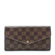 Pre-owned Leather wallets Louis Vuitton Vintage , Brown , Dames