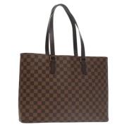 Pre-owned Canvas louis-vuitton-bags Louis Vuitton Vintage , Brown , Da...