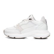 Witte Leren Lage Sneakers Maruti , White , Dames