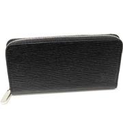 Pre-owned Leather wallets Louis Vuitton Vintage , Black , Dames