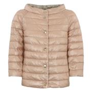 Omkeerbare Gewatteerde Donsjas Roze/Beige Herno , Pink , Dames