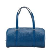 Pre-owned Leather handbags Louis Vuitton Vintage , Blue , Dames