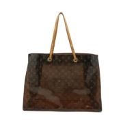 Pre-owned Vinyl totes Louis Vuitton Vintage , Brown , Dames