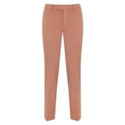 Bruine Chino Broek Slim Fit Enkel Lengte Re-Hash , Brown , Heren