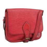 Pre-owned Leather louis-vuitton-bags Louis Vuitton Vintage , Red , Dam...