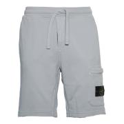 Grijze Fleece Shorts Bermudas Ss25 Stone Island , Gray , Heren