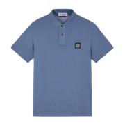 Korte Mouw Polo Stone Island , Blue , Heren