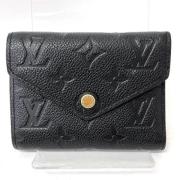 Pre-owned Leather wallets Louis Vuitton Vintage , Black , Dames