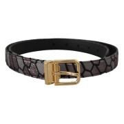 Multicolor Lederen Statement Riem Dolce & Gabbana , Multicolor , Heren