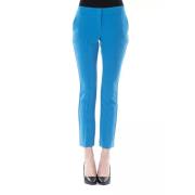 Lichtblauwe Skinny Broek met Zijrits Byblos , Blue , Dames