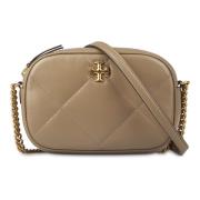 Diamant Quilt Camera Tas Tory Burch , Brown , Dames