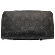 Pre-owned Canvas wallets Louis Vuitton Vintage , Black , Dames